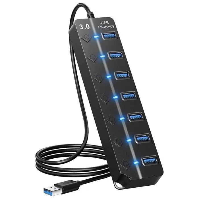 Adaptateur  d'alimentation USB 3.0 à 7 Ports