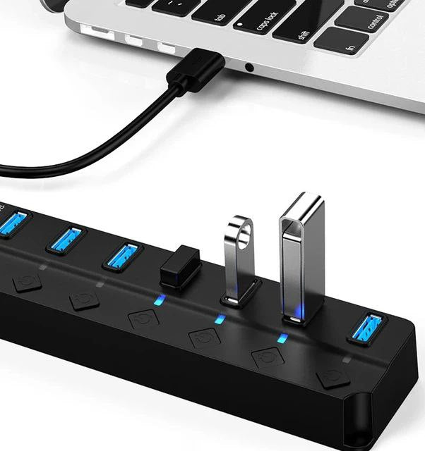 Adaptateur  d'alimentation USB 3.0 à 7 Ports